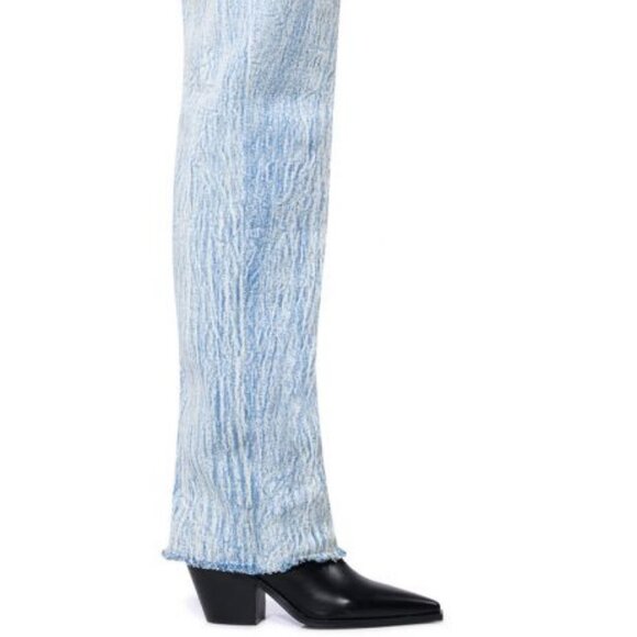 AZALEA WANG " RODEO TIES " DENIM FOLD OVER BOOT (BRAND NEW !!) - Picture 5 of 7